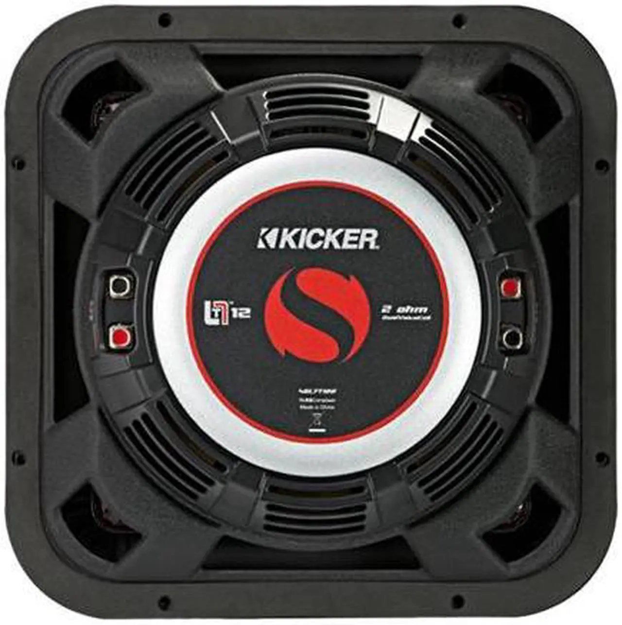 Alt view image 13 of 14 - Kicker 46L7T124 12" Solo-Baric L7T Shallow-Mount Dual 4-Ohm Voice Coil Subwoofer