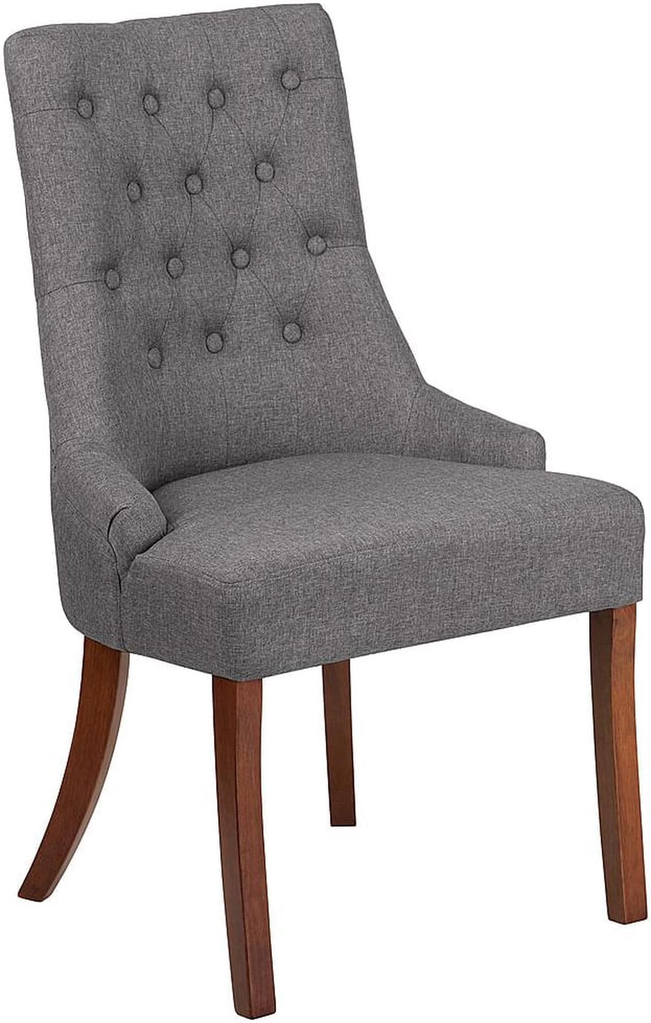 Alt view image 19 of 20 - HERCULES Paddington Series Gray Fabric Tufted Chair