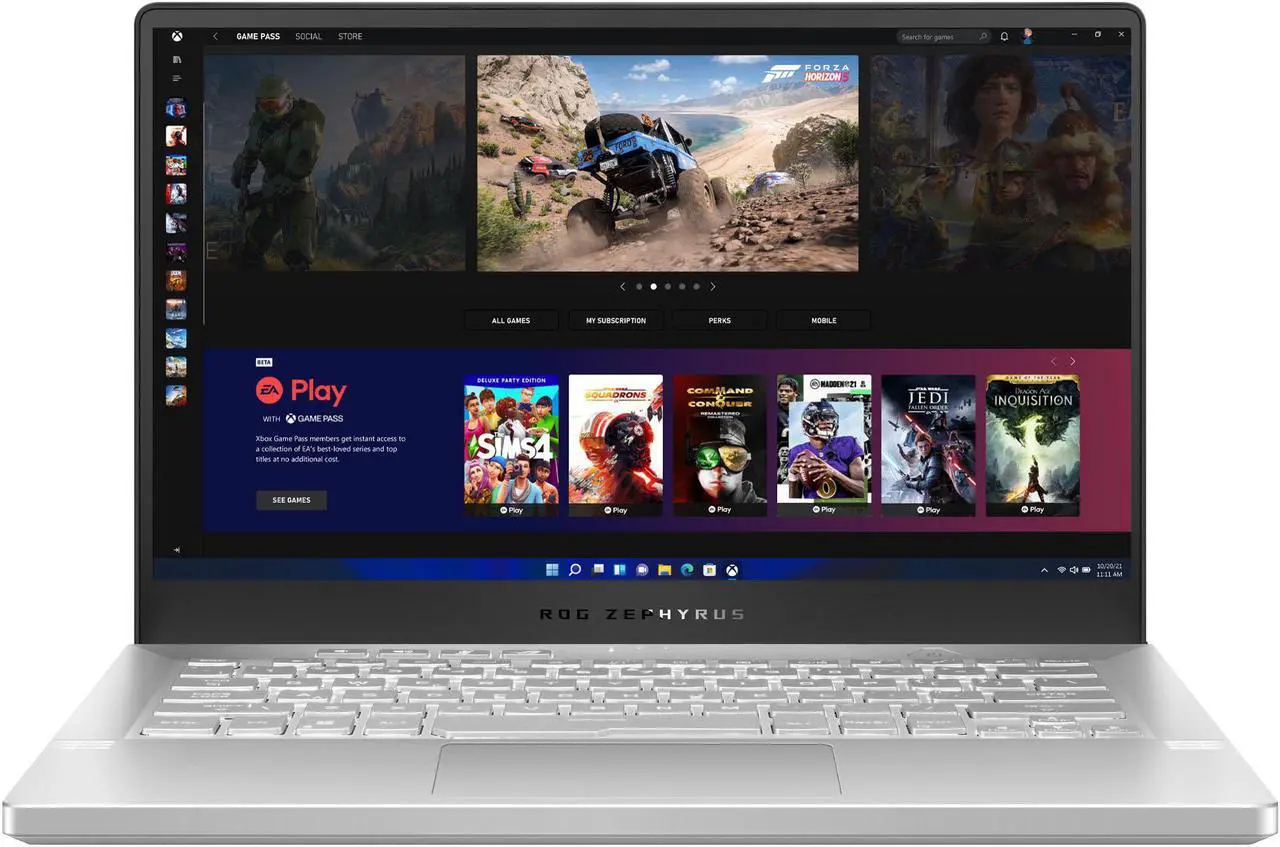 Alt view image 7 of 13 - ASUS - ROG Zephyrus 14" Gaming Laptop - AMD Ryzen 9 - 16GB Memory - NVIDIA GeForce RTX 3060 - 1TB SSD - Moonlight White - Moonlight White Notebook GA401QM-211.ZG14