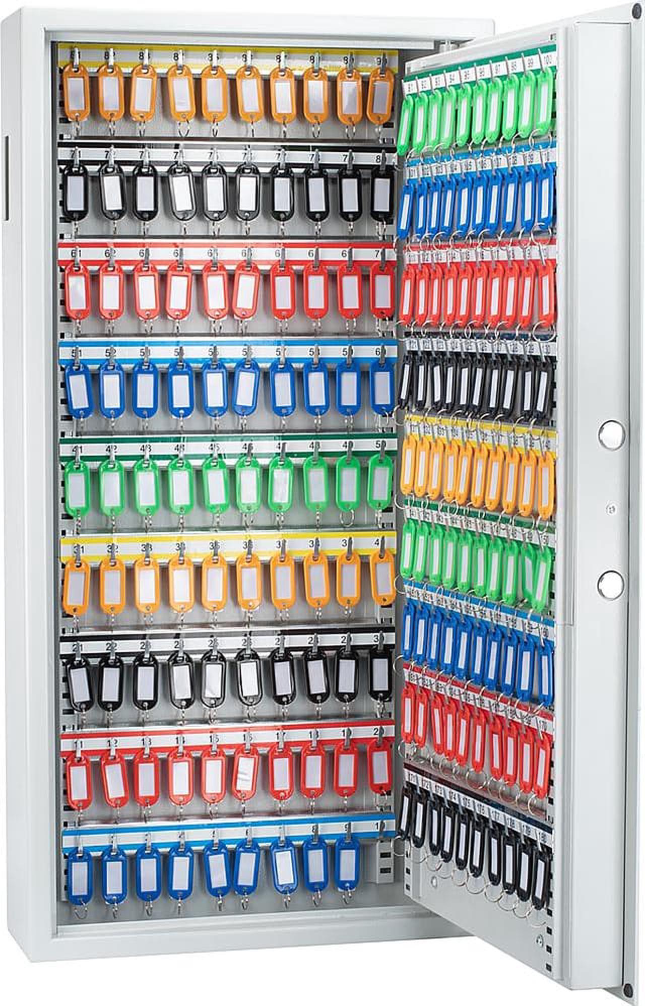 Alt view image 2 of 7 - Barska 180 KEYS KEYPAD WALL KEY SAFE WHITE AX13350