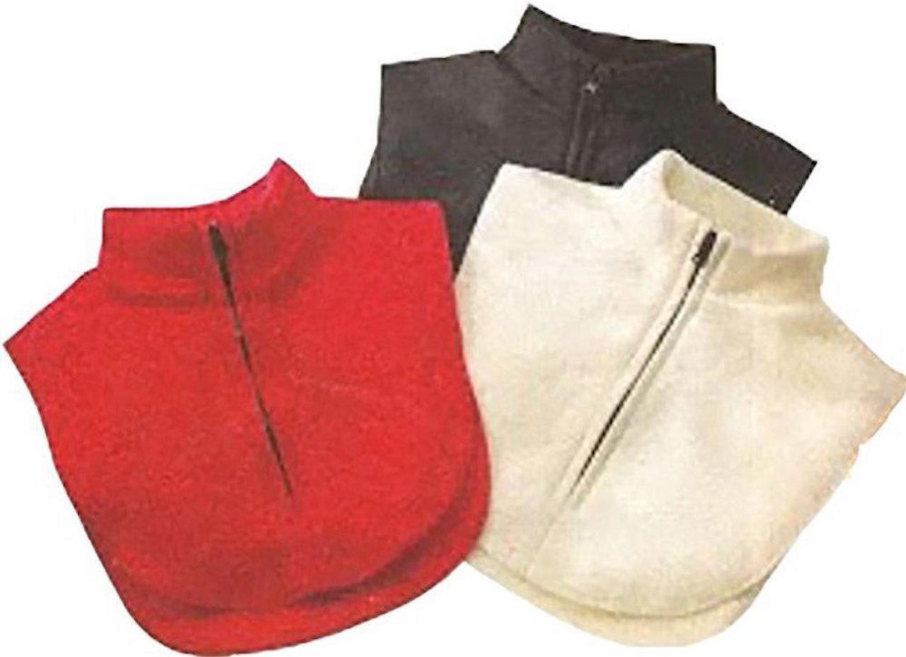 Alt view image 2 of 3 - Fleece Dickie with Zipper Closure - Essential Winter Wear (Red)