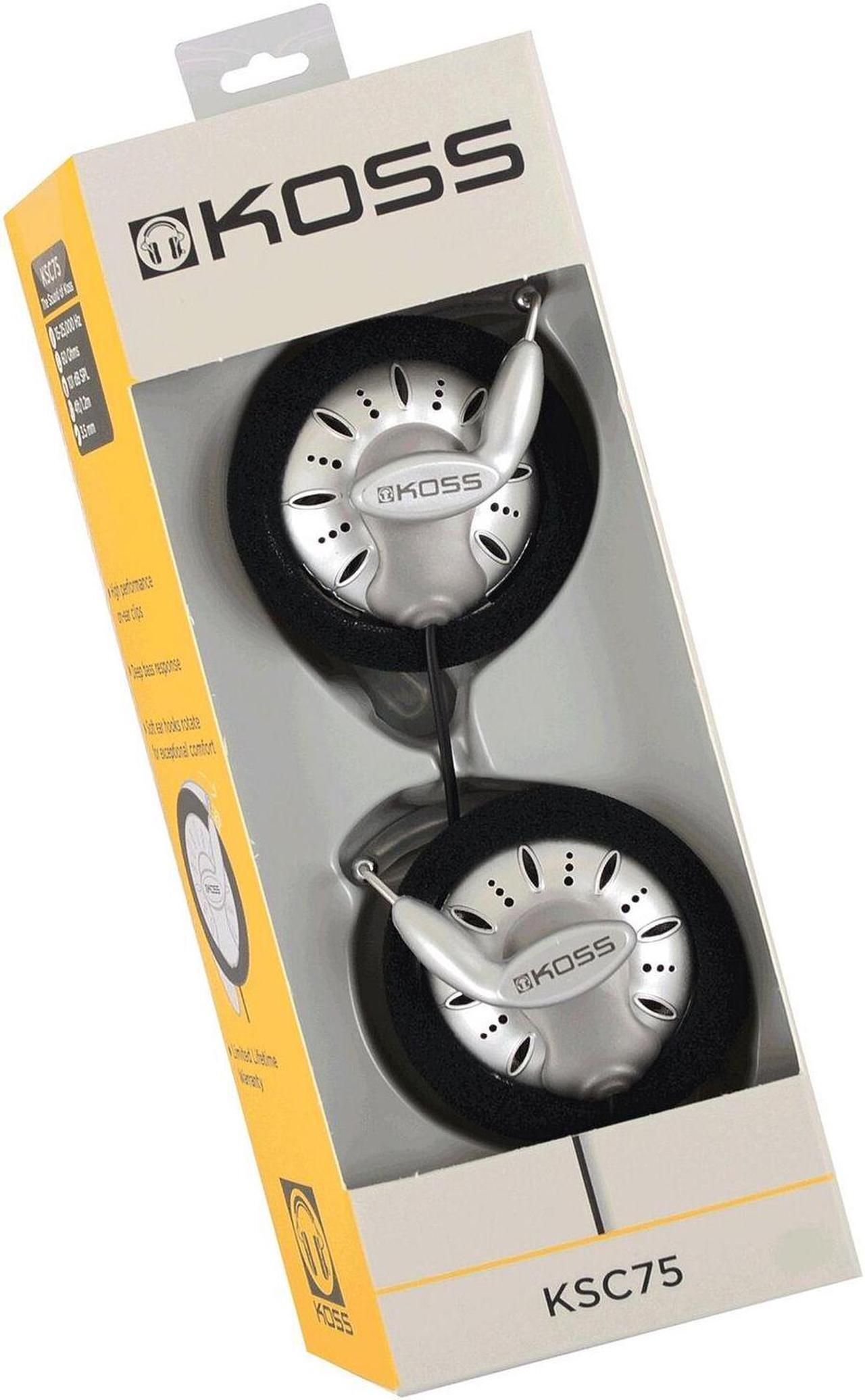 Alt view image 6 of 6 - Koss KSC75 Portable Stereophone Headphones Standard Packaging