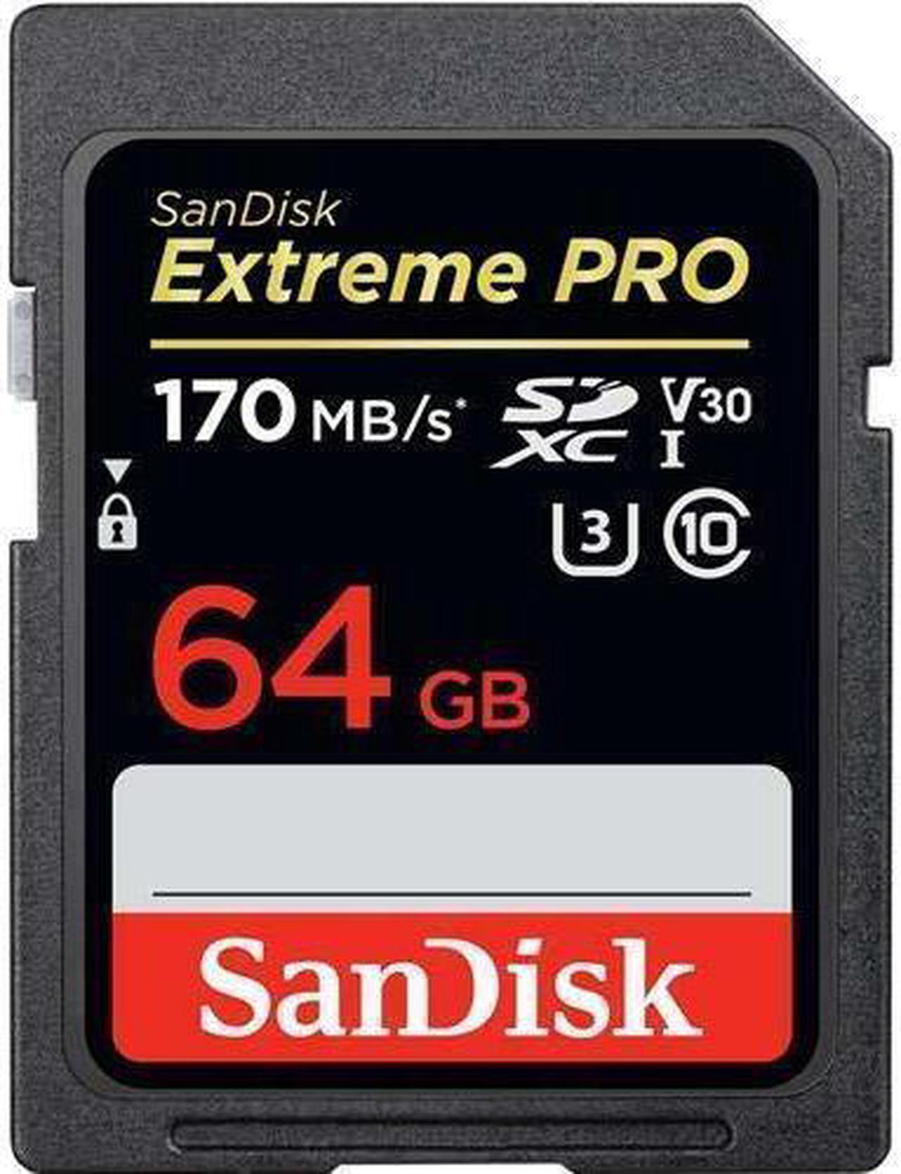 Main image of Sandisk SDSDXXY-064G-ANCIN Extreme Pro Sdxc Memory Card 64gb Uhs-i Up To 170mb/s