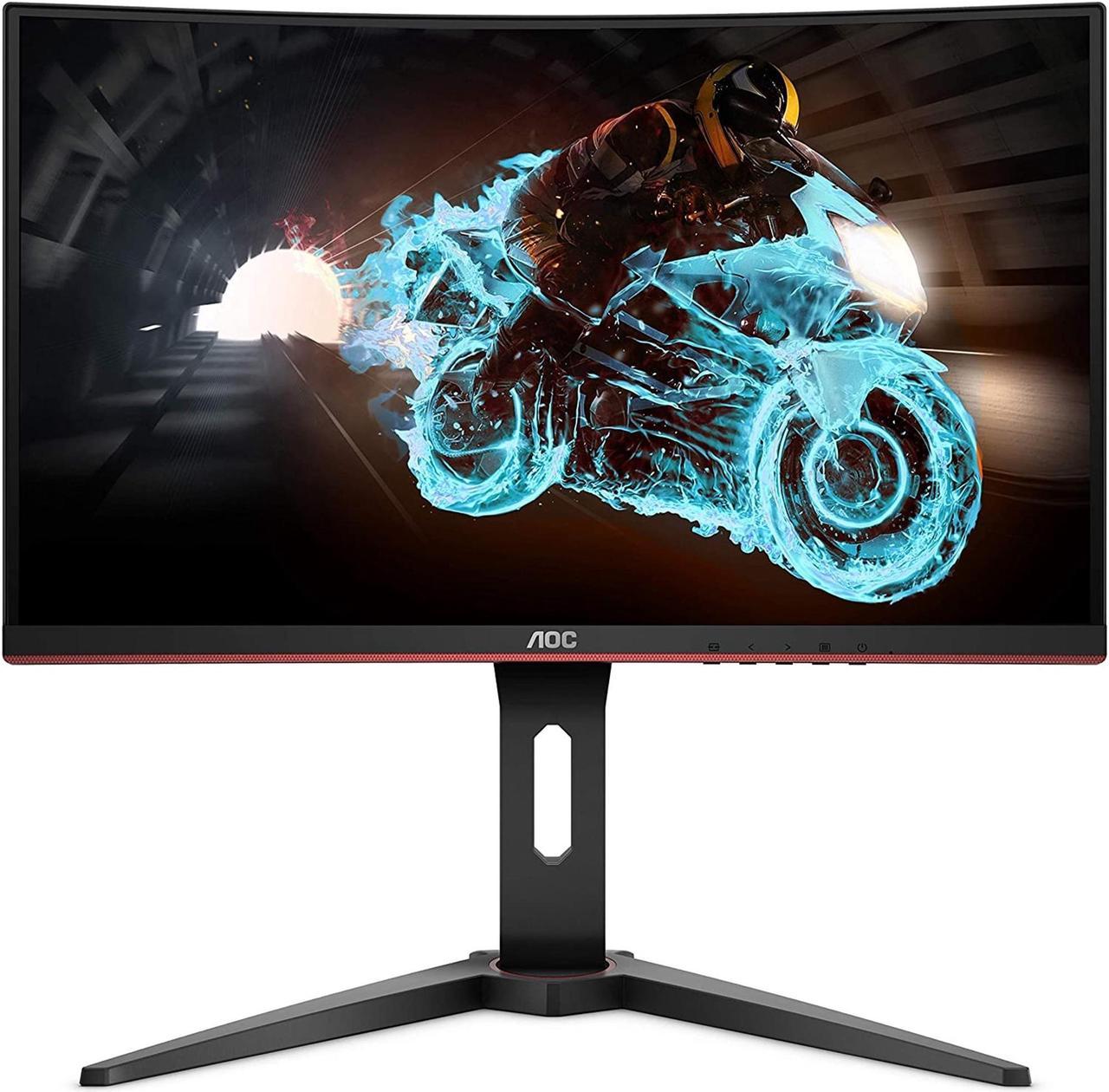 AOC C24G1A-B 24" Full HD (1920x1080) 144Hz 1ms Curved LED FreeSync Monitor, Black