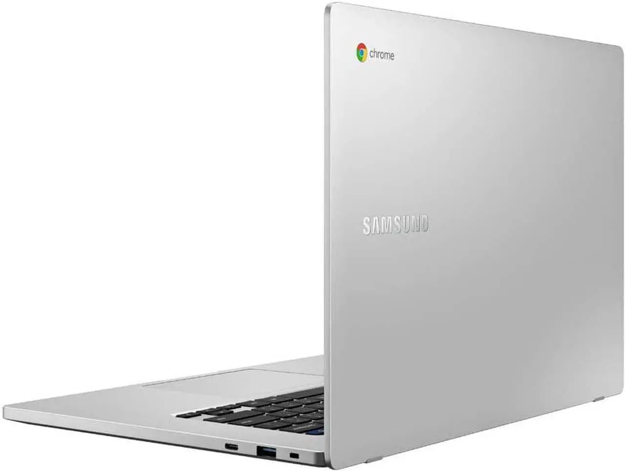 Alt view image 14 of 19 - Samsung Chromebook 4 + Chrome OS 15.6" Full HD Intel Celeron Processor N4000 4GB, 32GB eMMC Gigabit Wi-Fi, XE350XBA-K01US, Silver