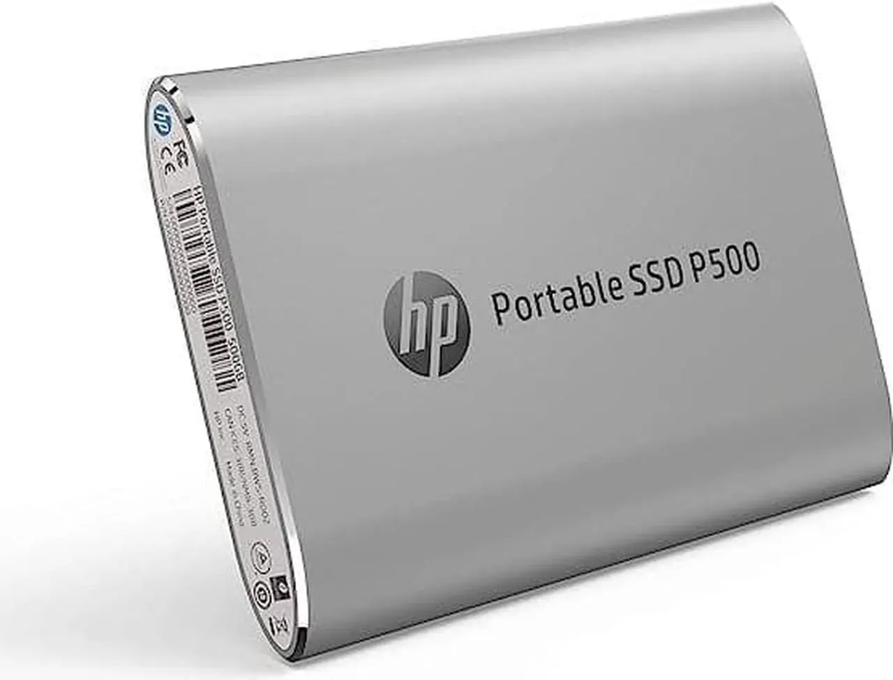 Alt view image 3 of 4 - HP P500 500GB USB 3.2 Type-C Portable SSD 7PD55AA - Silver