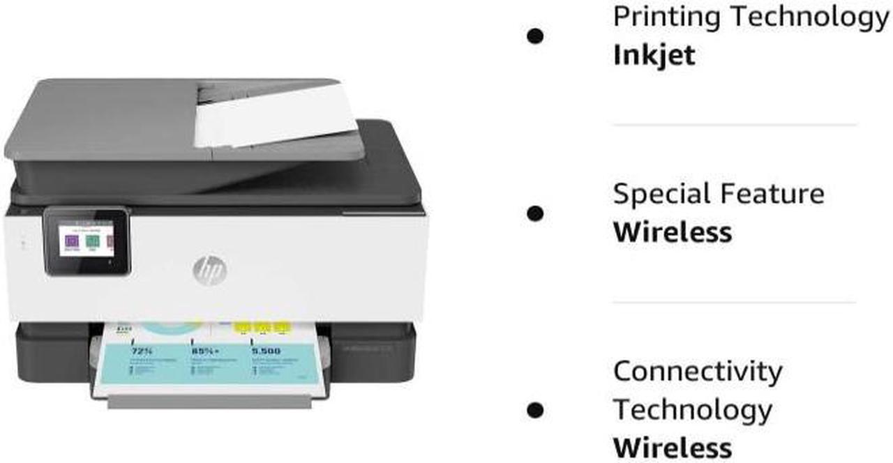 Alt view image 3 of 5 - HP OfficeJet Pro 9018 All-in-One Printer 3UK84A White/Gray
