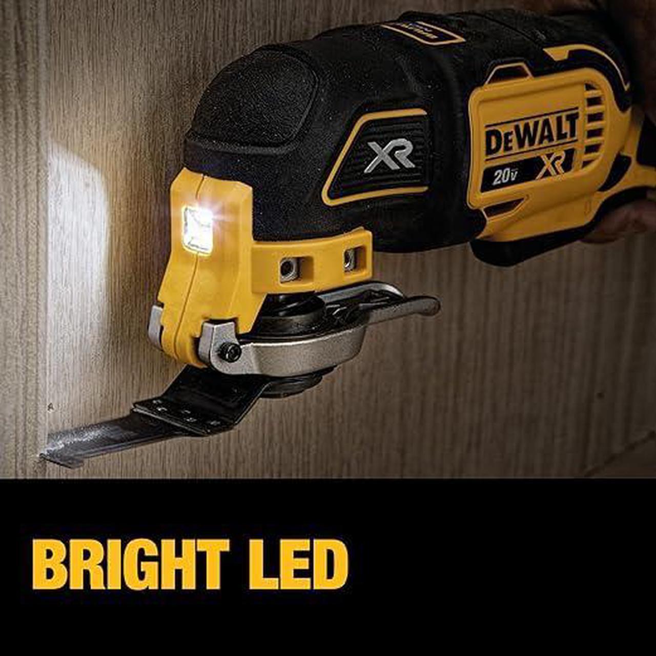 Alt view image 2 of 6 - DEWALT 20V Max XR Oscillating Multi-Tool Tool Only DCS356B - BLACK/YELLOW
