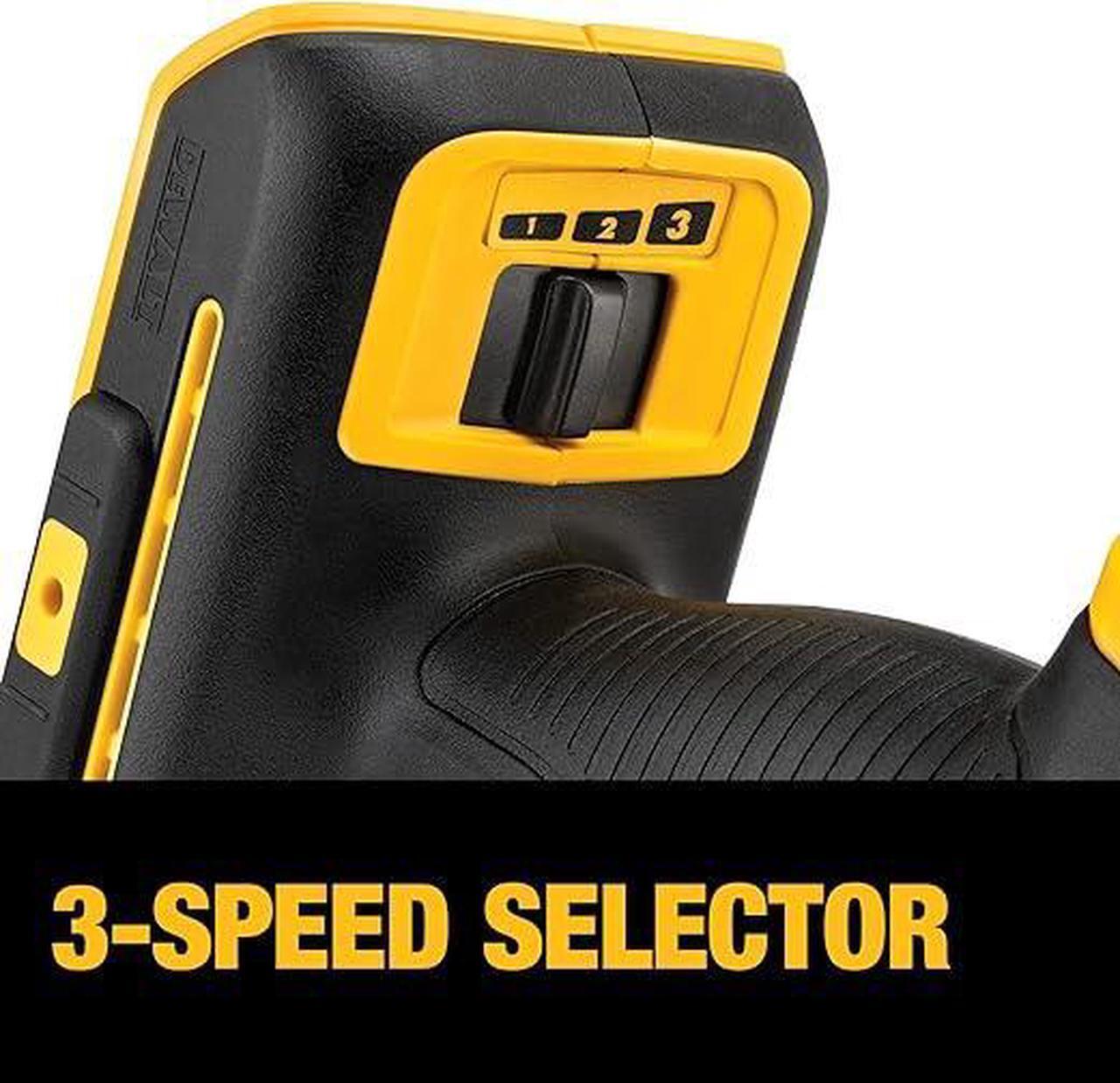 Alt view image 4 of 6 - DEWALT 20V Max XR Oscillating Multi-Tool Tool Only DCS356B - BLACK/YELLOW