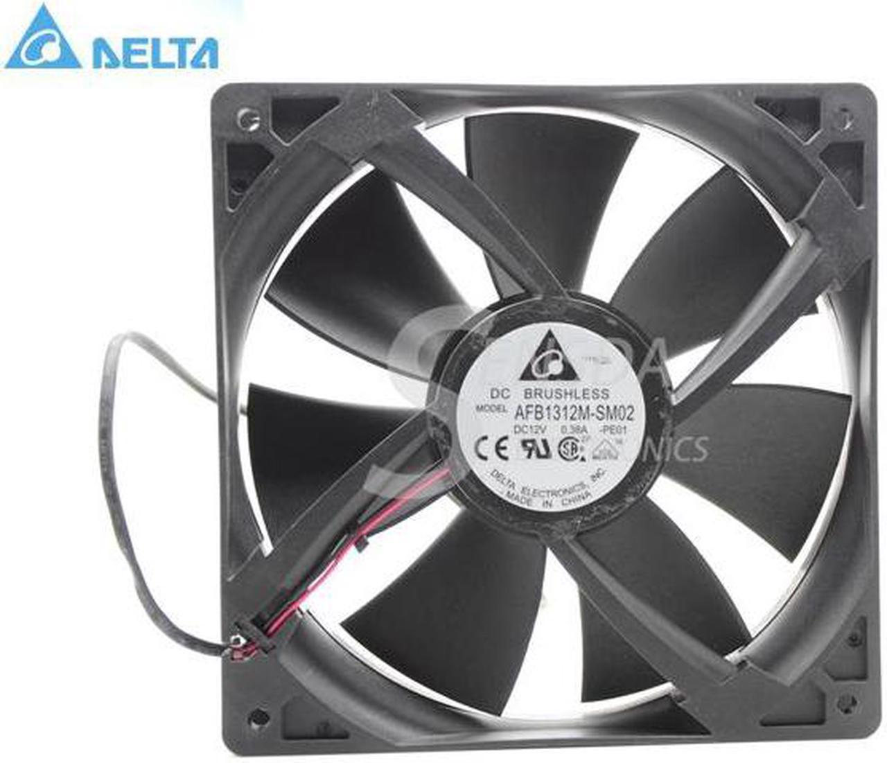 for delta 13525 AFB1312M 13.5cm 135mm DC 12V 0.38A 2Wie Case Fan,Cooling Fan