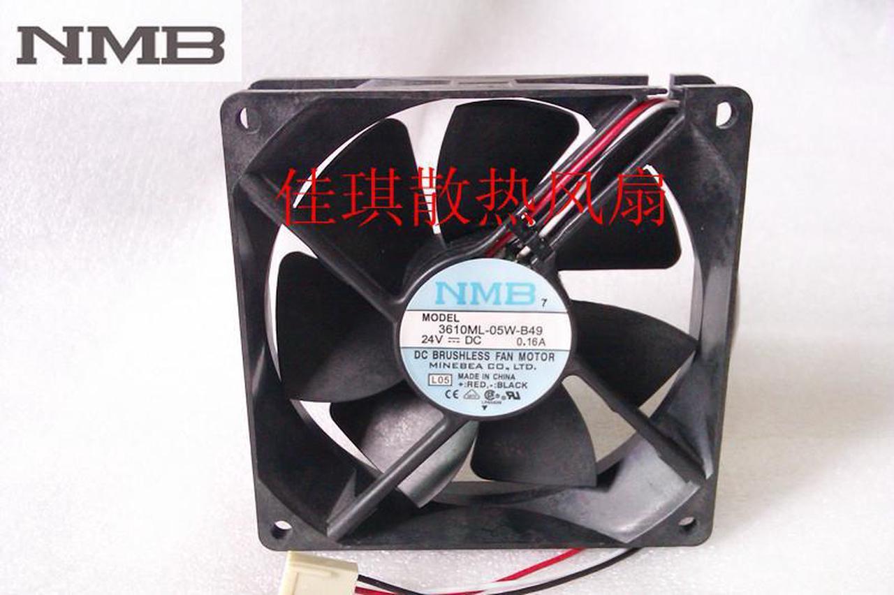 NMB 3610ML-05W-B49 9225 9025 9cm DC 24V 0.16A  For Fanuc series 16/18 TA, MA, TB, MB, TC, MC cooling fan