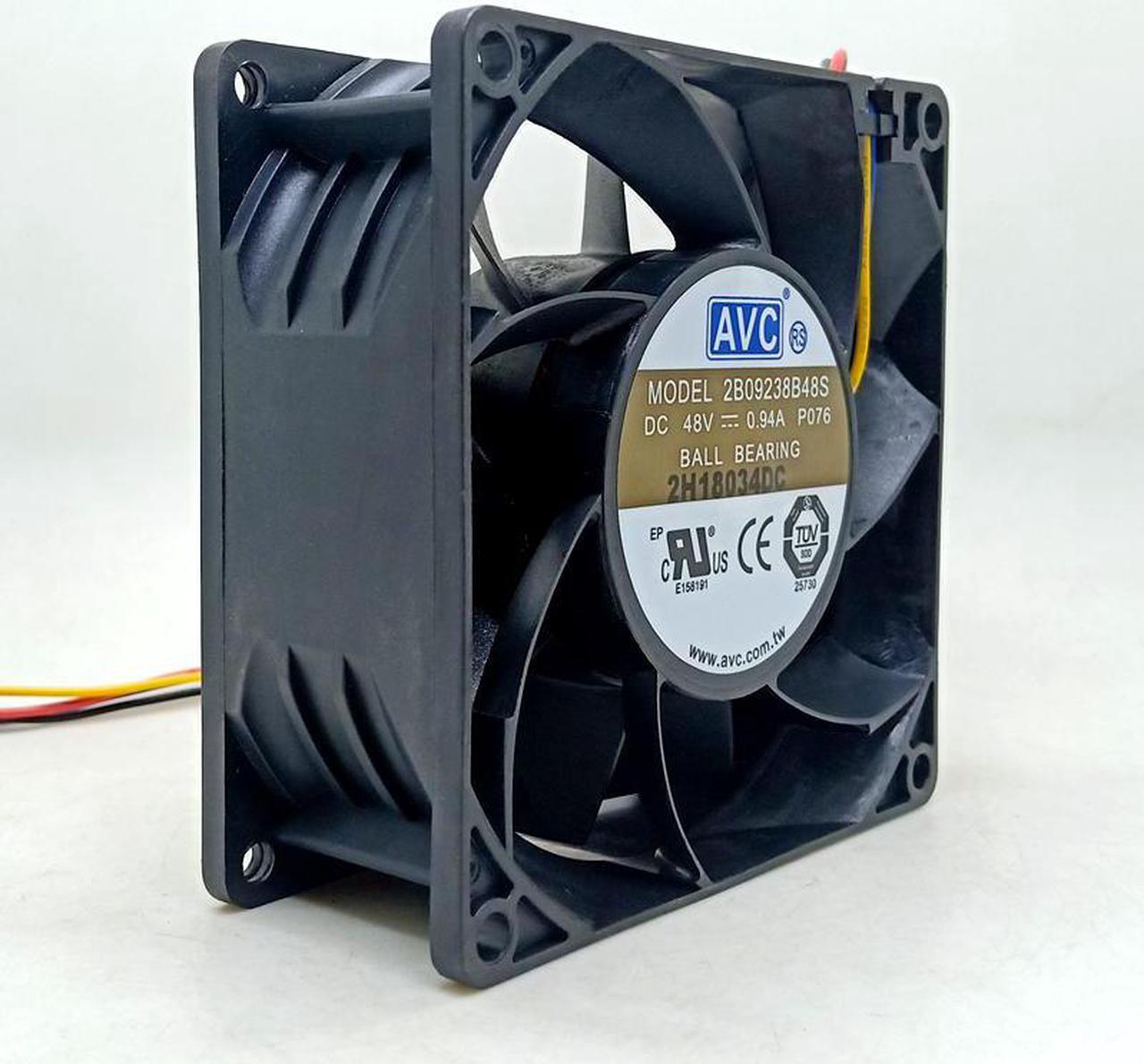 2B09238B48S For AVC 9238 48V Double Ball Inverter Fan 9cm High Speed and Large Volume PWM Fan