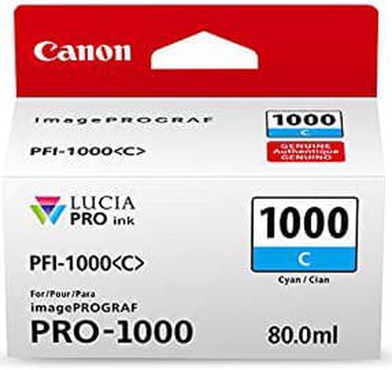 Alt view image 4 of 4 - Canon PFI-1000 C Cyan LUCIA PRO ink for imagePROGRAF PRO-1000 #0547C002