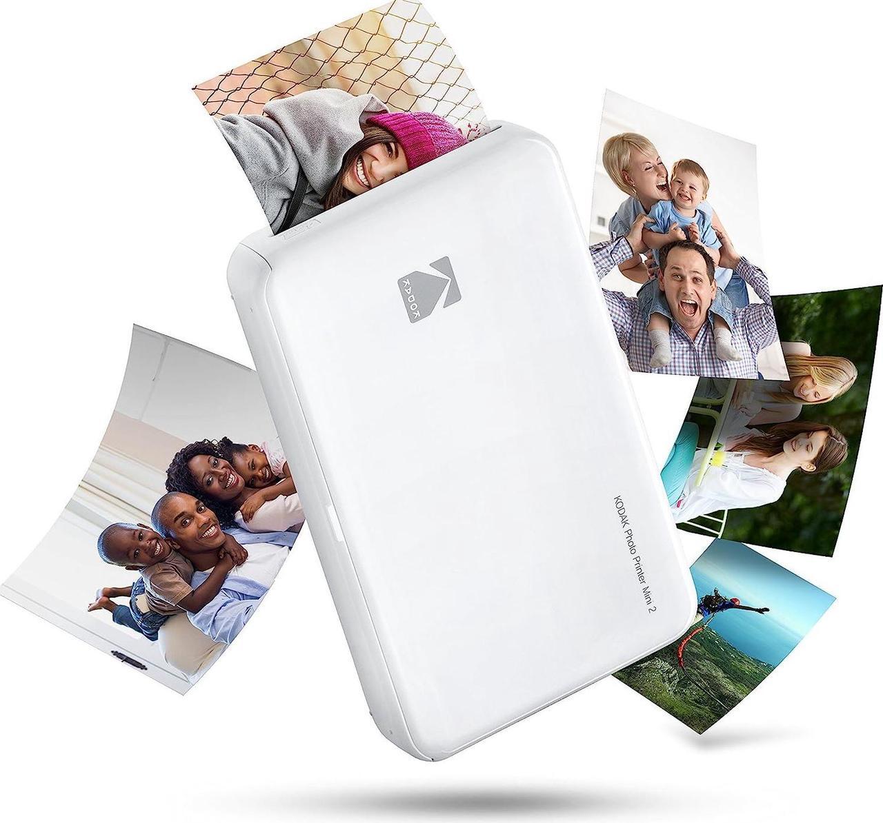 Alt view image 2 of 7 - Zink Kodak Mini 2 HD Wireless Portable Mobile Instant Photo Printer, Print Social Media Photos, Premium Quality Full Color Prints  Compatible w/iOS & Android Devices (White), Welcome to consult