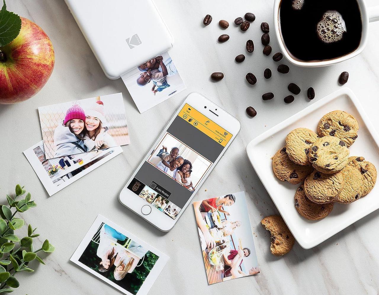 Alt view image 6 of 7 - Zink Kodak Mini 2 HD Wireless Portable Mobile Instant Photo Printer, Print Social Media Photos, Premium Quality Full Color Prints  Compatible w/iOS & Android Devices (White), Welcome to consult