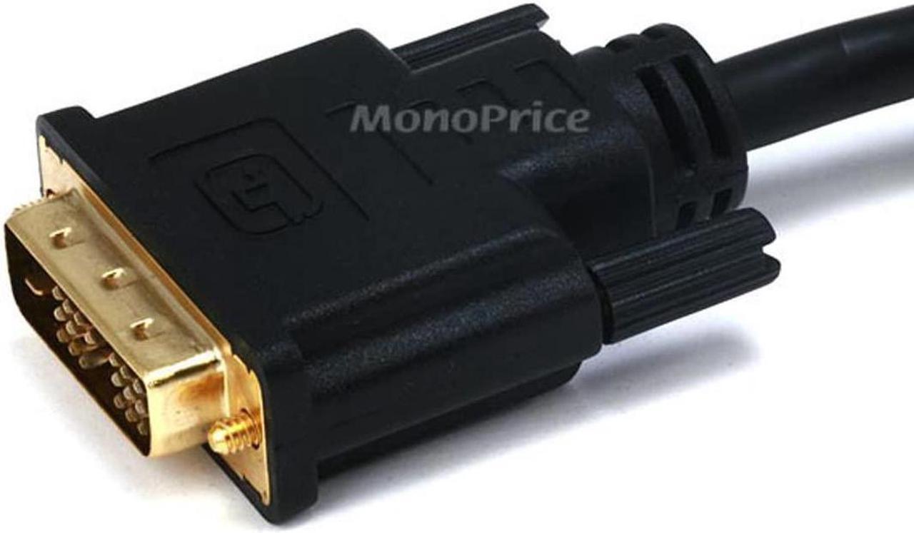 Alt view image 17 of 20 - Monoprice HDMI to DVI Adapter Cable - 3 Feet - Black | High Speed, 28AWG, 1080p Resolution, Ferrite Cores, Compatible with AVCHD / PlayStation 3 and More
