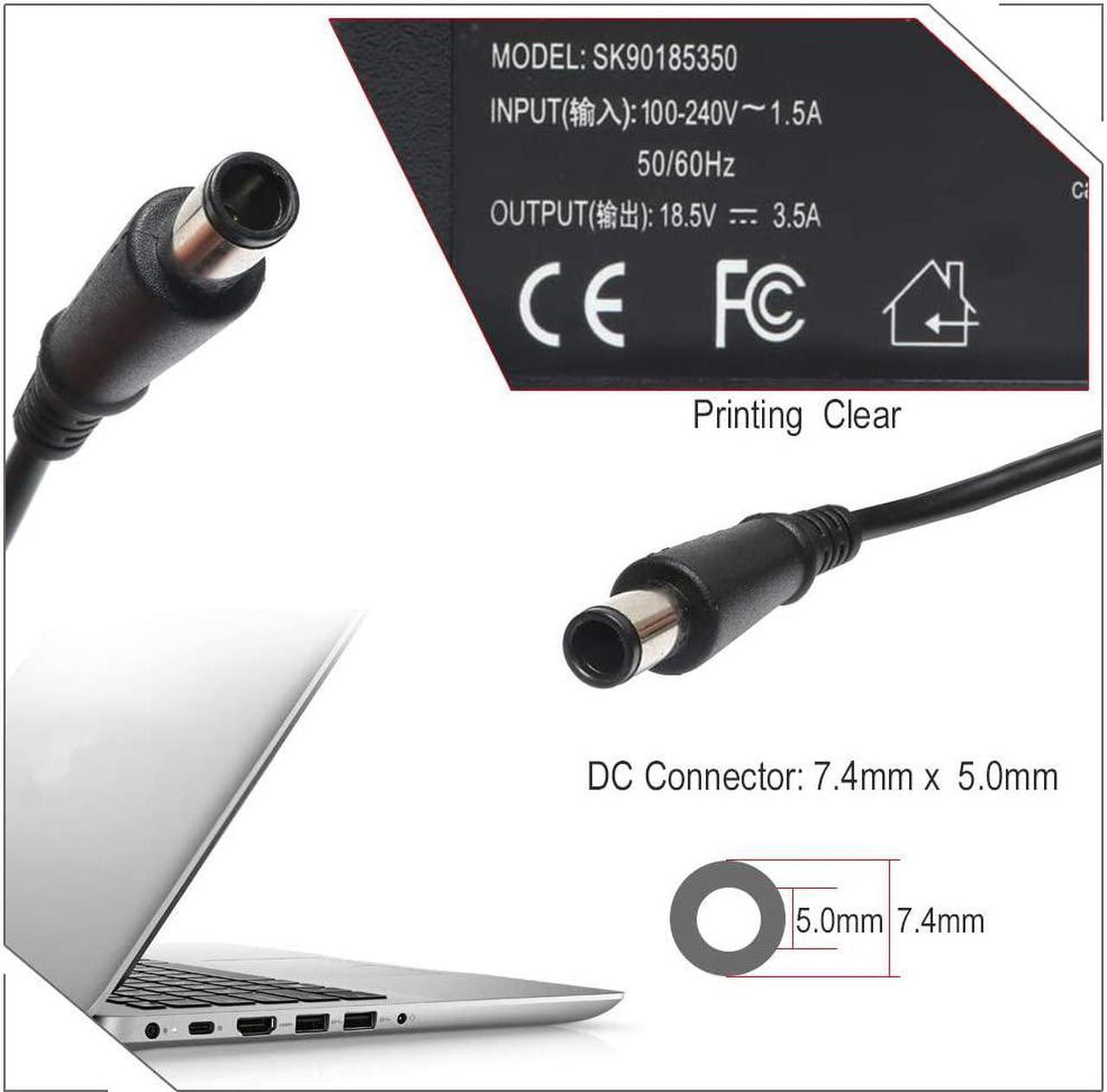 Alt view image 4 of 7 - Laptop Charger for HP Compaq Presario CQ57 CQ60 CQ56 CQ61 CQ62 CQ50 CQ45 HP Pavilion G4 G6 G7 DV4 DM4 DV5 DV6 G60 DV7
