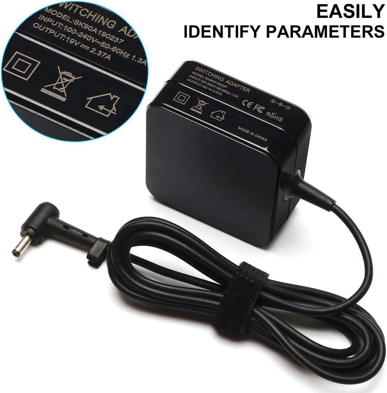 Alt view image 4 of 7 - SOLICE 19V 2.37A 45W Laptop Power AC Adapter Charger for Asus Zenbook UX305 UX21A UX32A Series Taichi 21 31 Asus Transformer Book Flip T300LA TP300LA Fits:ADP-45AW A 4.01.35mm