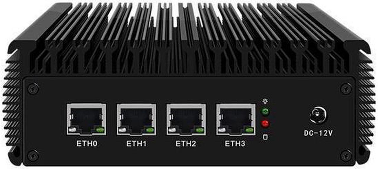 Micro Firewall Appliance, HUNSN NRJ02, Intel N5105, Mini PC, VPN, Router PC, AES-NI, 4 x Intel 2.5GbE I225-V LAN, SIM Slot, Barebone, NO RAM, NO Storage, NO System