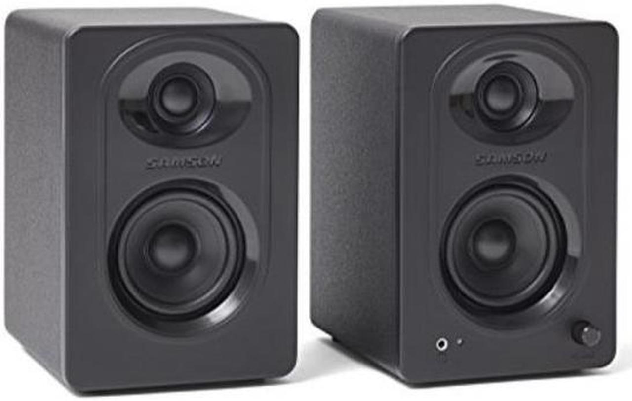 Alt view image 8 of 20 - Samson MediaOne M30 Powered Studio Monitors (Pair)