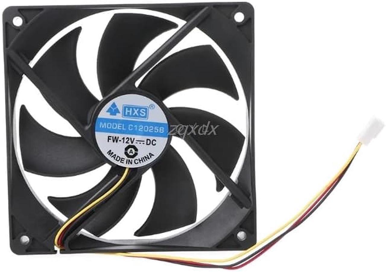 120x120x25mm DC 12V 0.15A 3 Pin 9-Blade Computer Case Cooling Fan Cooler 12025  Drop ship