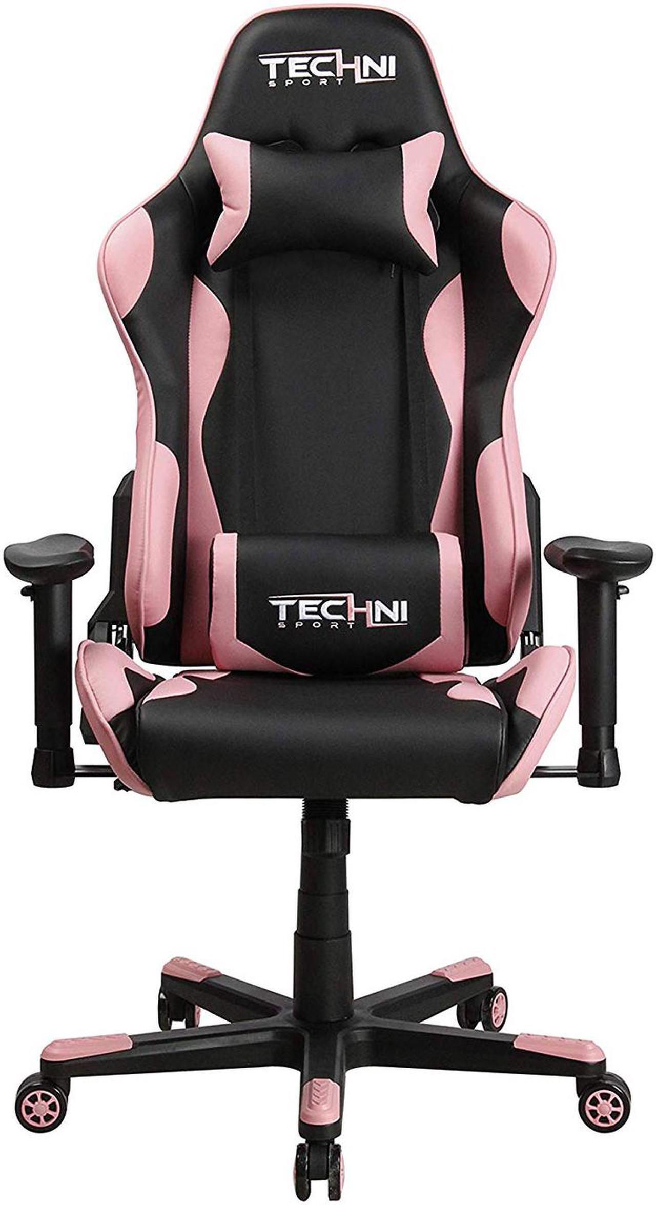 Main image of Techni Sport TS43 High Back Racing Chair with Padded Arms, PC Gaming Chair with Height and Tilt Adjustment, Pink