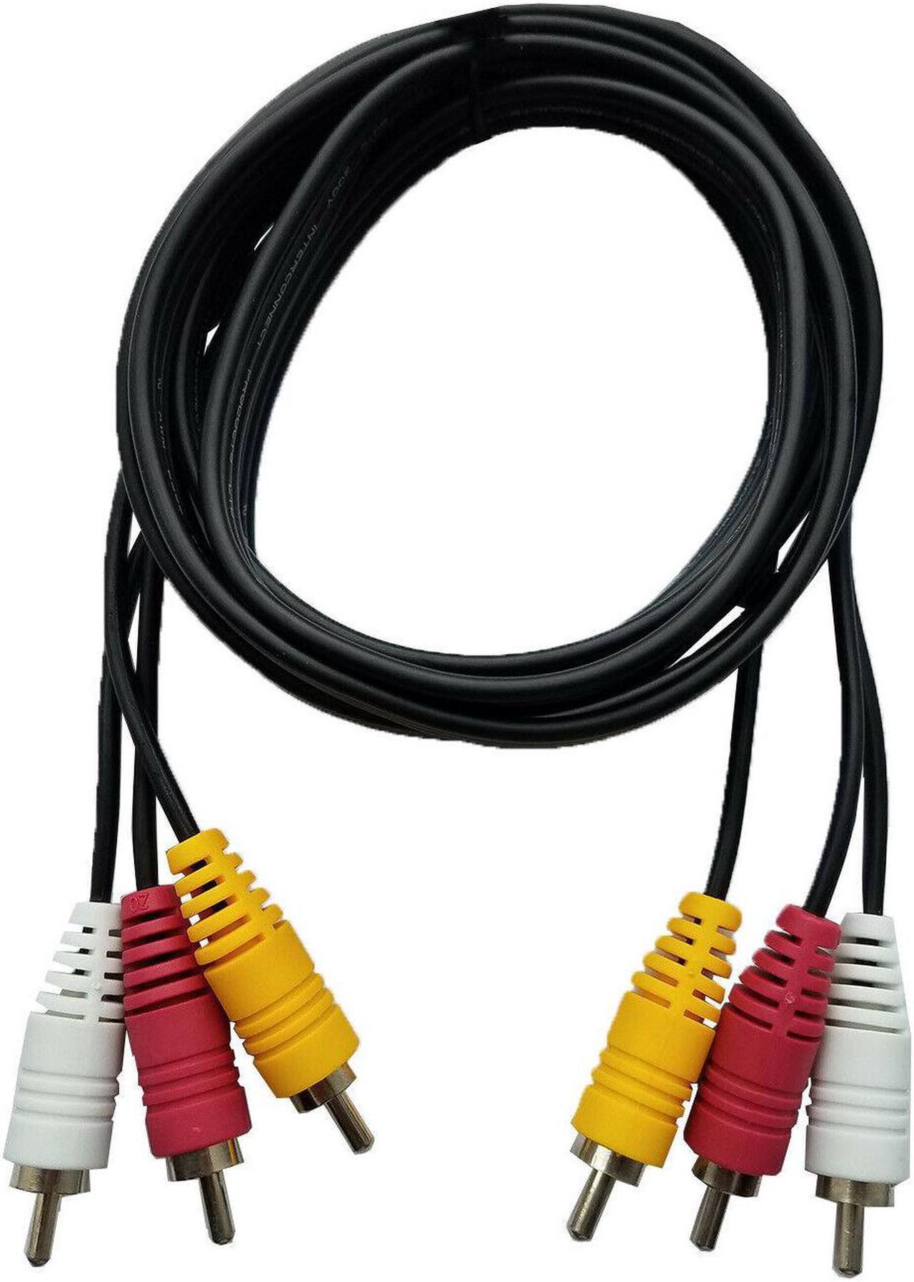 RCA 6 FT Audio/Video Composite Cable DVD/VCR/SAT Yellow/White/Red Connectors