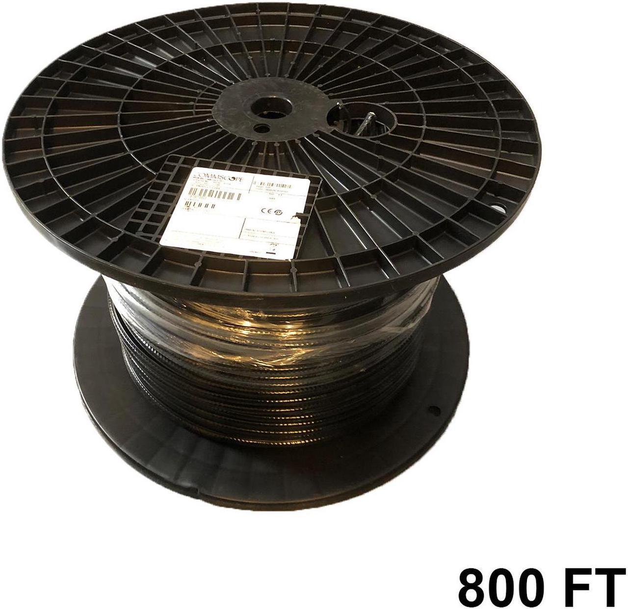 800' FT Reel Commscope F1177TSVM BW XP Black Coaxial Communications Cable RG11