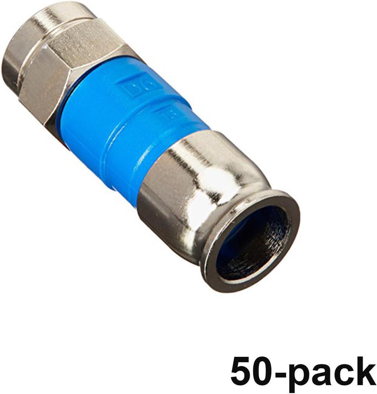 PPC Belden SNSD6 Blue RG6 Snap-N-Seal Compression Connectors 50-Pack