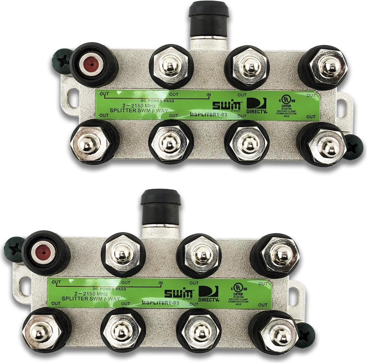 Directv SWM Approved 8-Way Splitter (2)