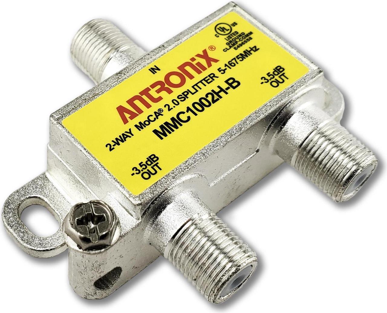 Alt view image 3 of 7 - 2 Way Antronix MMC1002H-B 5-1675 MHz MoCA 2.0 Splitter for Frontier Formerly Verizon Fios