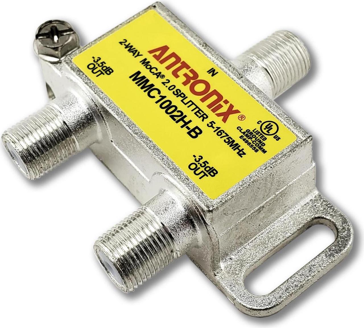 Alt view image 4 of 7 - 2 Way Antronix MMC1002H-B 5-1675 MHz MoCA 2.0 Splitter for Frontier Formerly Verizon Fios
