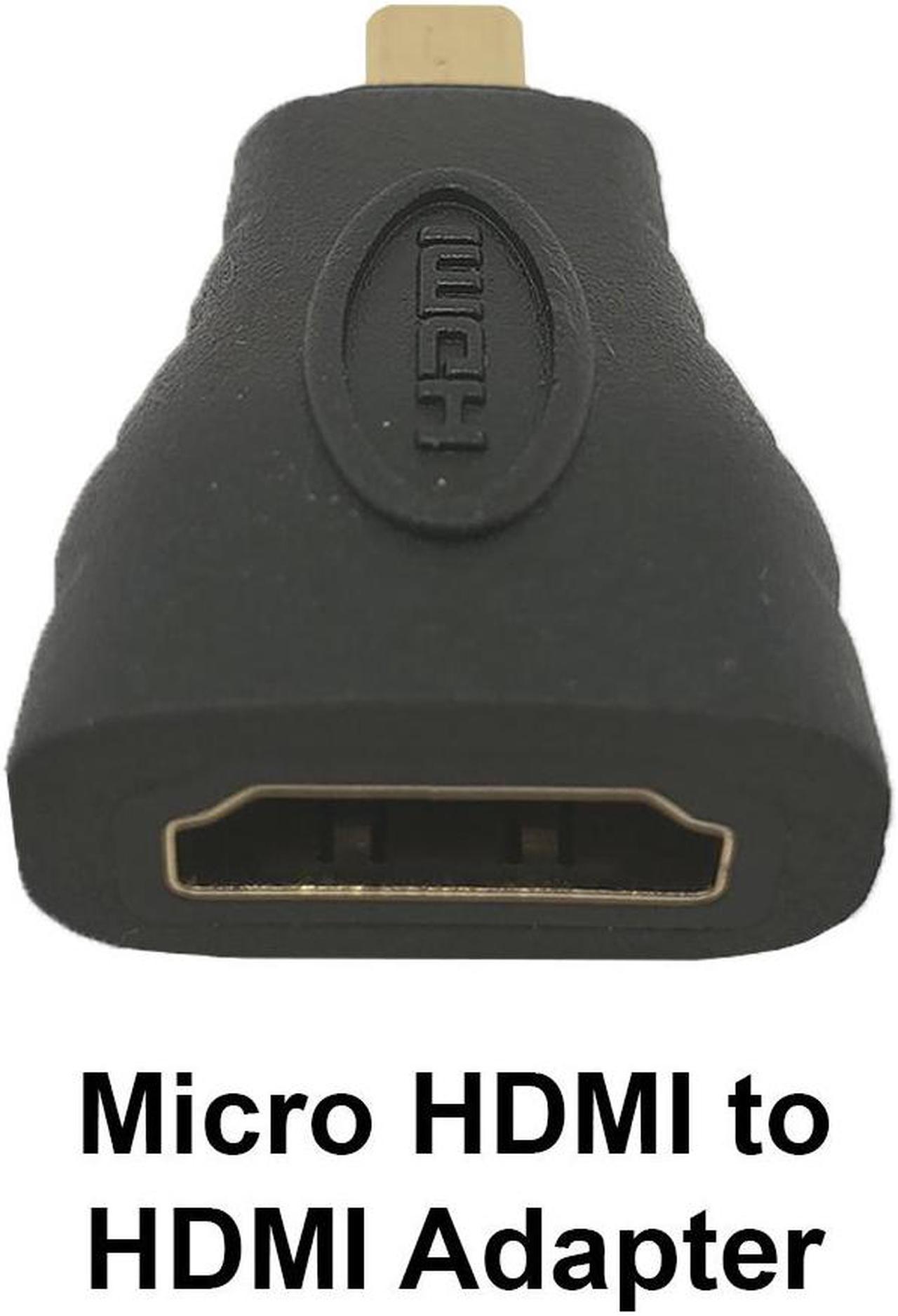 SatelliteSale Digital HDMI Female to Micro HDMI Male Adapter PVC Black