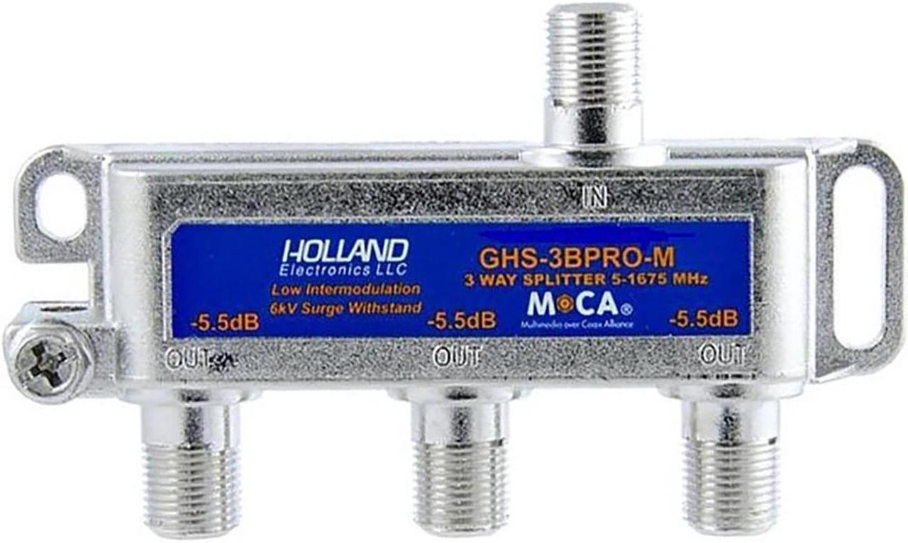 CATV MoCA Rated 3-Way Balanced Splitter