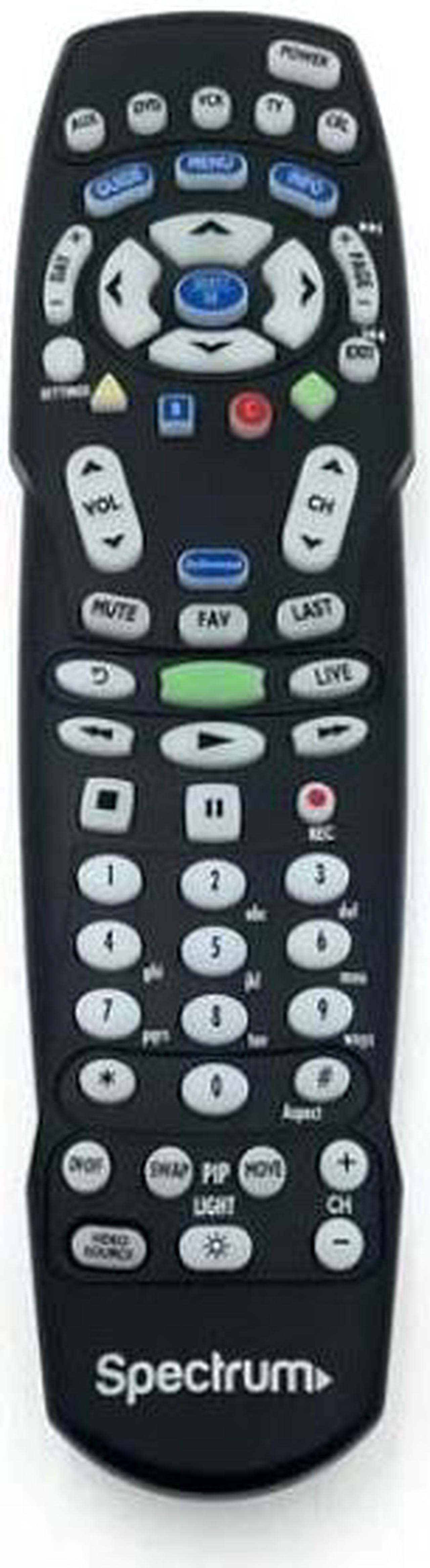 Alt view image 2 of 6 - TIME Warner Spectrum Formerly TIME Warner Cable RC122 Backward Compatible Remote Control with Batteries for Arris/Motorola HD DVR Digital Receivers Only (Pack of One)