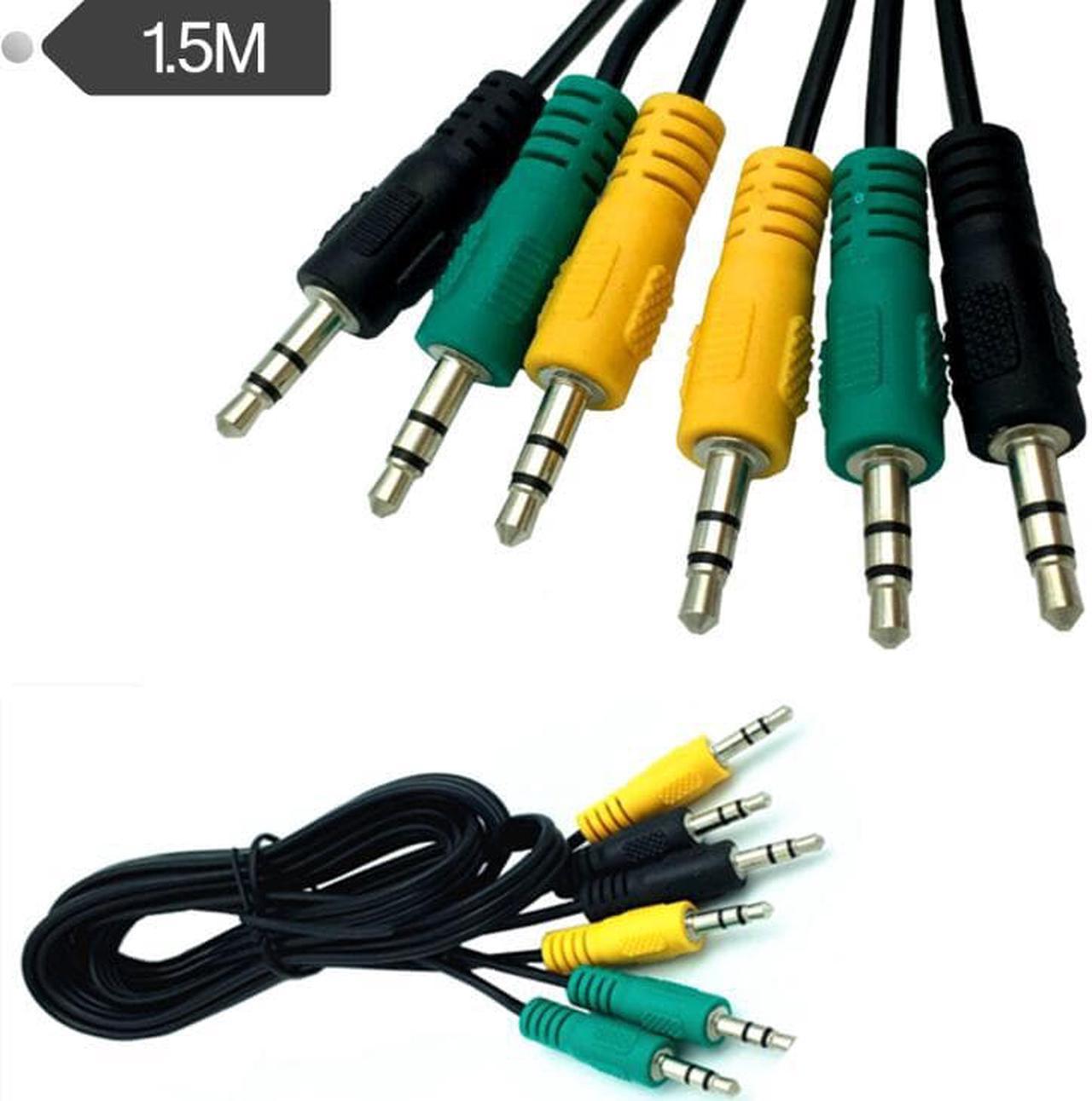 LBSC 3X3.5mm (1/8") TRS Male Plug to 3X3.5mm (1/8") TRS Male Plug Stereo Audio cable 1.5m (1pcs)