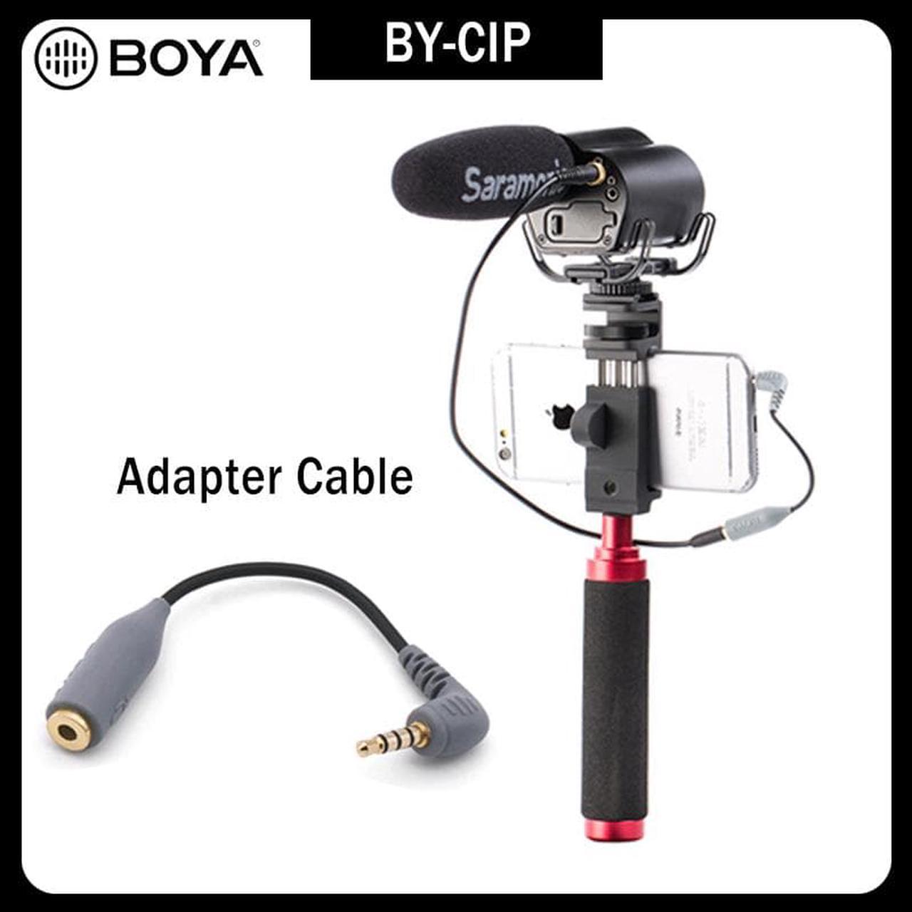 BOYA BY CIP 3.5mm to TRRS TRS Microphone Cable Adapter for iPad iPod Touch iPhone BY WM8 BY WM6 BY WM5 Microphone Accessories (1pcs)