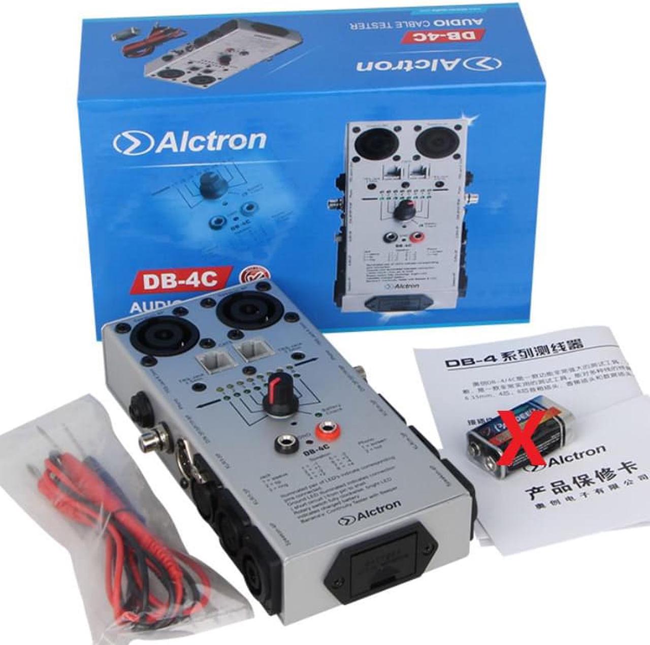 Alctron DB 4C TRS XLR RCA 1/4" 1/8" 2/4/8 Pin Speakon phone CAT5 Audio network Cable Detector Tester test tool (1pcs)