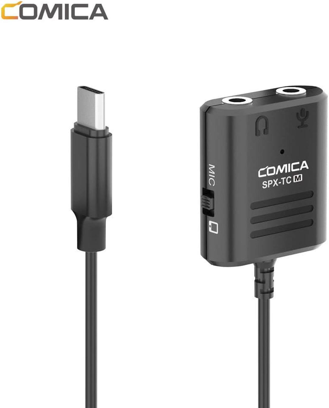 Comica SPX TC Multi Functional 3.5mm TRS &TRRS to USB TYPE C Audio Cable Adapter for Huawei/Samsung/HTC Smartphone (1pcs)