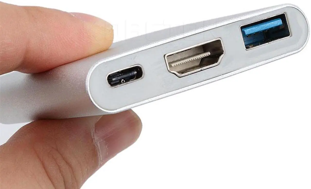 Alt view image 2 of 5 - kebidu  USB3.0 Type C To HDMI 4K Charging Adapter Converter Male to Female USB-C 3.1 Hub Adapter for Mac Air Pro Pixel TV
