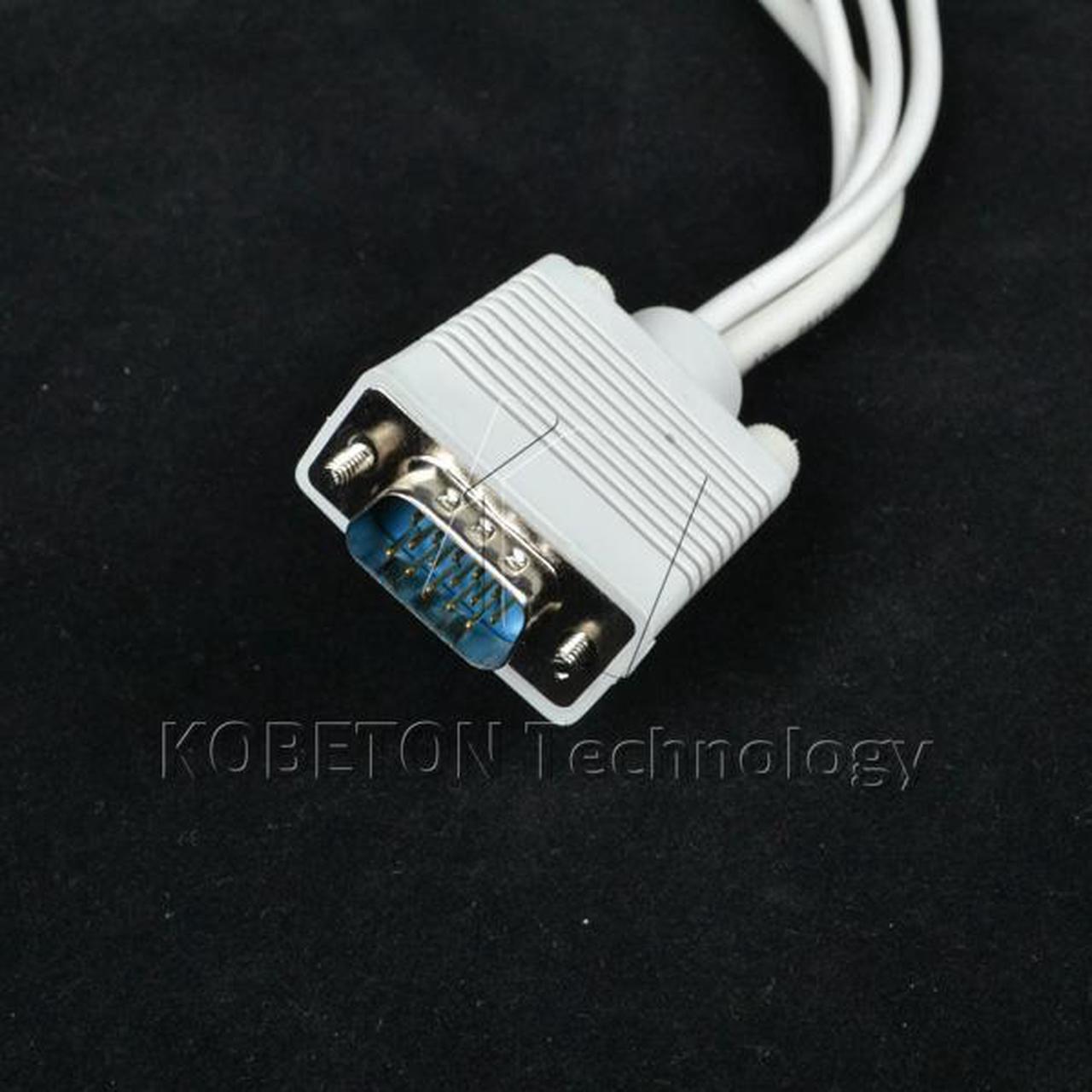 Alt view image 5 of 5 - 10pcs VGA to S Video 3 RCA Composite AV TV Out Converter Adapter S-Video Signal Cable for Laptop Tablet PC Notebook Computer