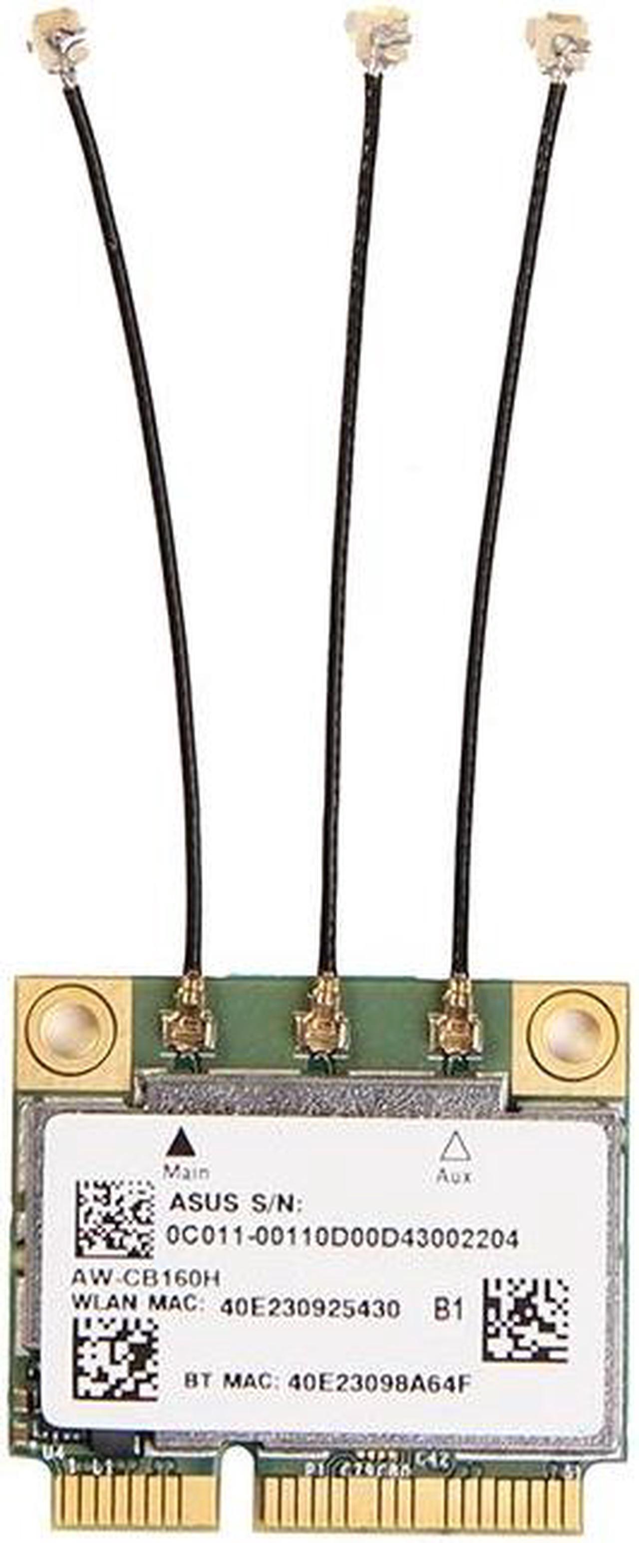 Main image of 1300Mbps Mini PCI-E Wlan Card For Azurewave AW-CB160H 802.11ac/abgn WiFi+Bluetooth 4.0 Broadcom BCM94360HMB +3X IPEX-4 antennas