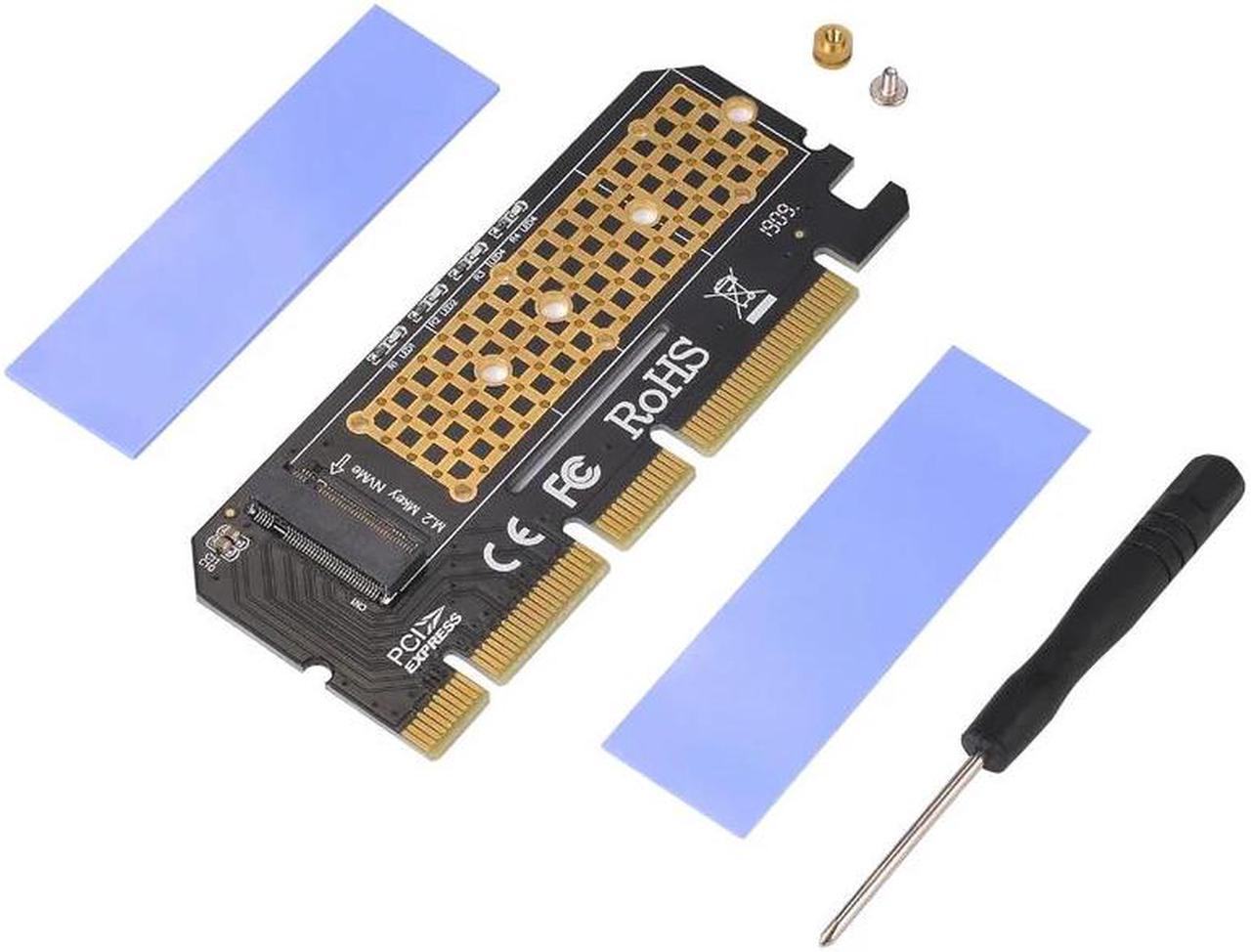 Add On Card PCIE to M2 Adapter LED Expansion Card Computer Adapter Interface M.2 NVMe SSD NGFF To PCI Express 3.0 X4 X8 X16 Card