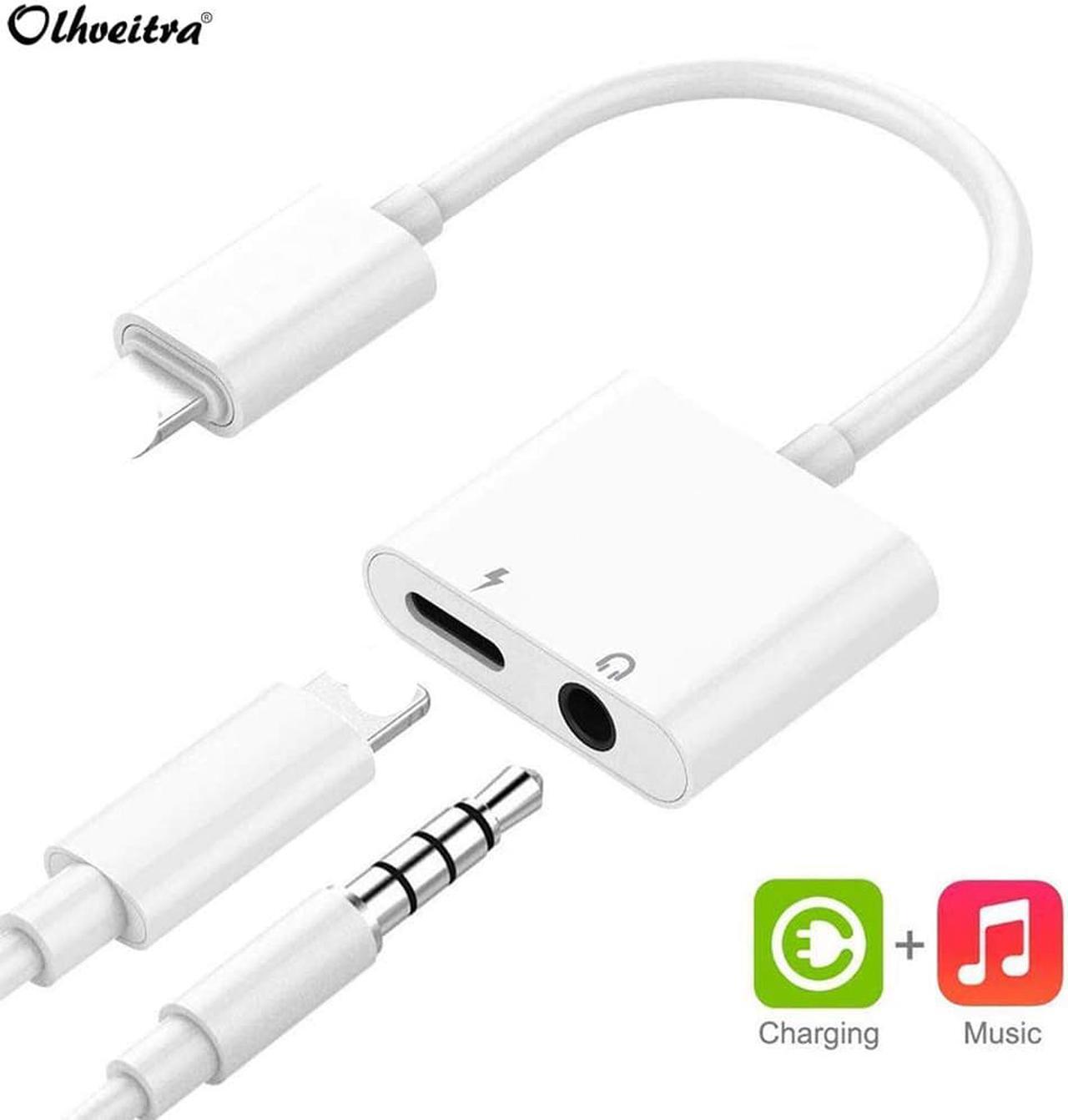 Alt view image 9 of 13 - 3.5 mm Headphone Jack Adapter For iPhone 7 8 Plus X XR XS MAX 2 in 1 Earphone Splitter Dongle Aux Audio Adaptor Charger