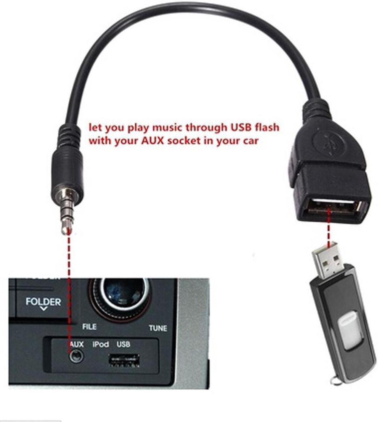 Selling 3.5mmAudio AUX Jack To USB 2.0 Type A Female OTG Converter Adapter HDMI Cables Splitter Switch Extender To RCA