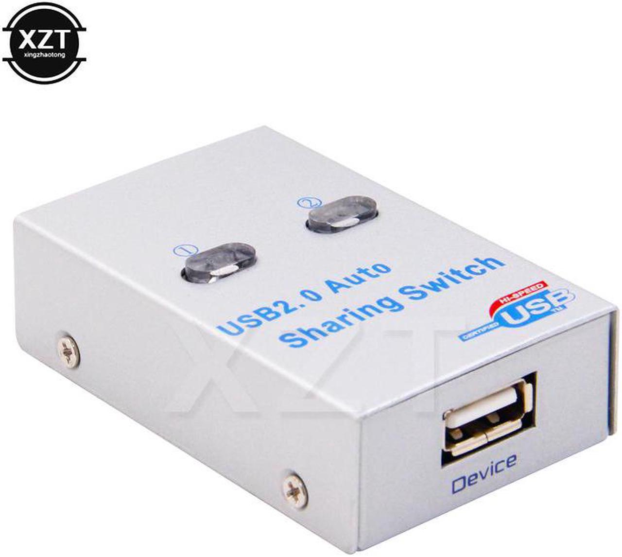 USB 2.0 hub USB splitter Auto Sharing Switch Computer Peripherals For 2 PC Computer Printer For Office Home Use