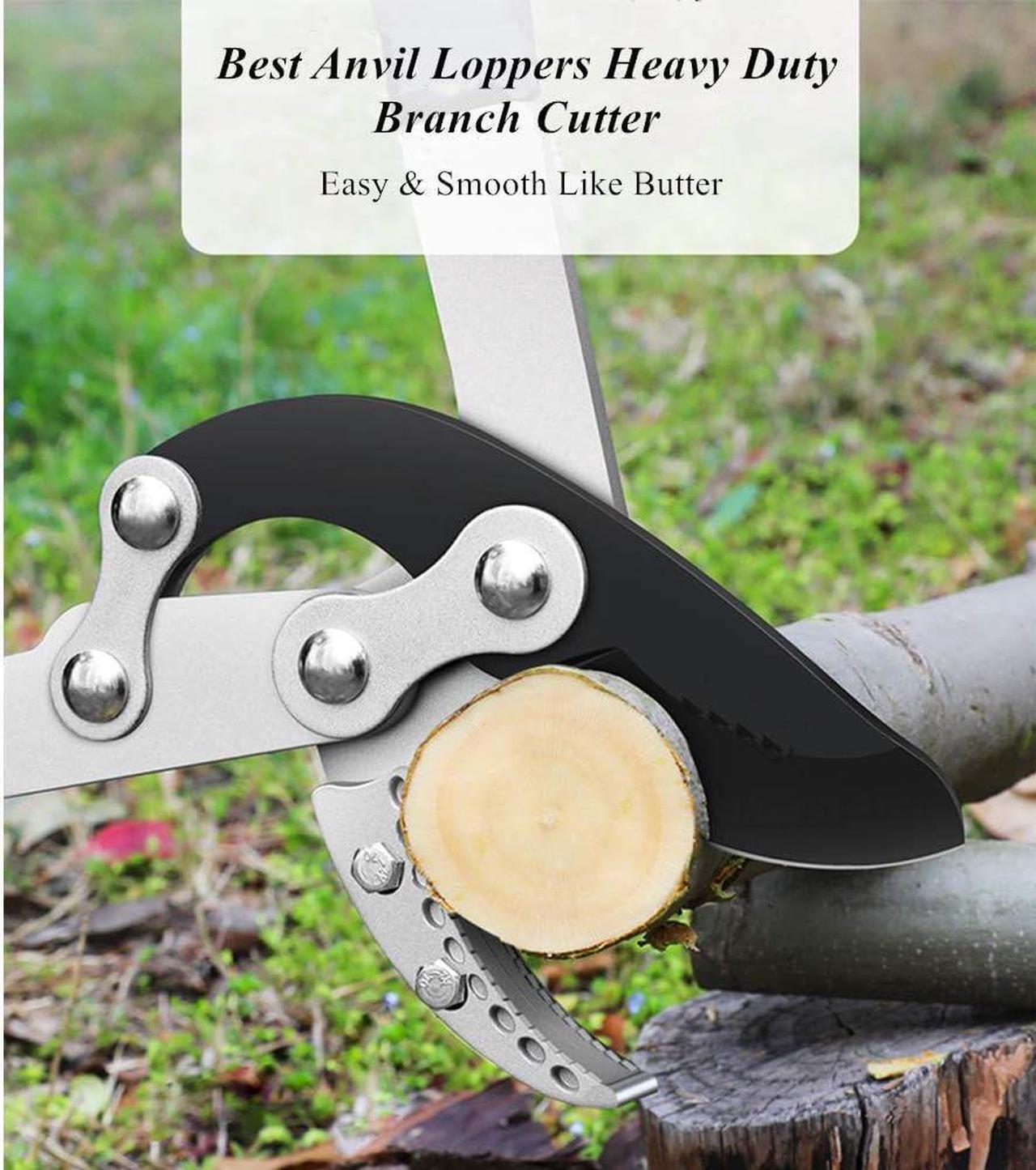 Alt view image 5 of 7 - Heavy Duty Anvil Lopping Shears -2 inch Cutting Capacity Bypass Lopper - Extendable 26 Inch to 41 Inch,Professional Tree Branch Cutter
