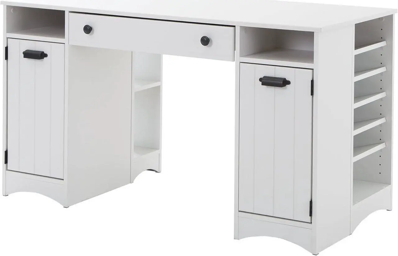 Alt view image 4 of 7 - South Shore Artwork Craft Table with Storage, Pure White