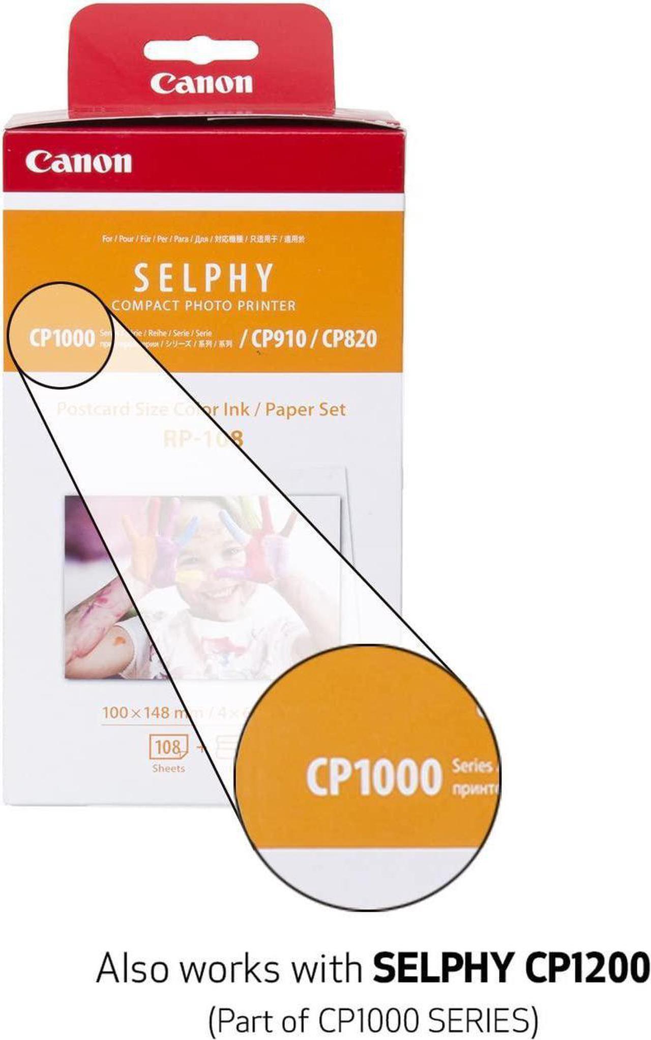 Alt view image 3 of 3 - Canon Color Ink/Paper Set, For Use With SELPHY CP910/CP820/CP1200, RP-108 5-Pack