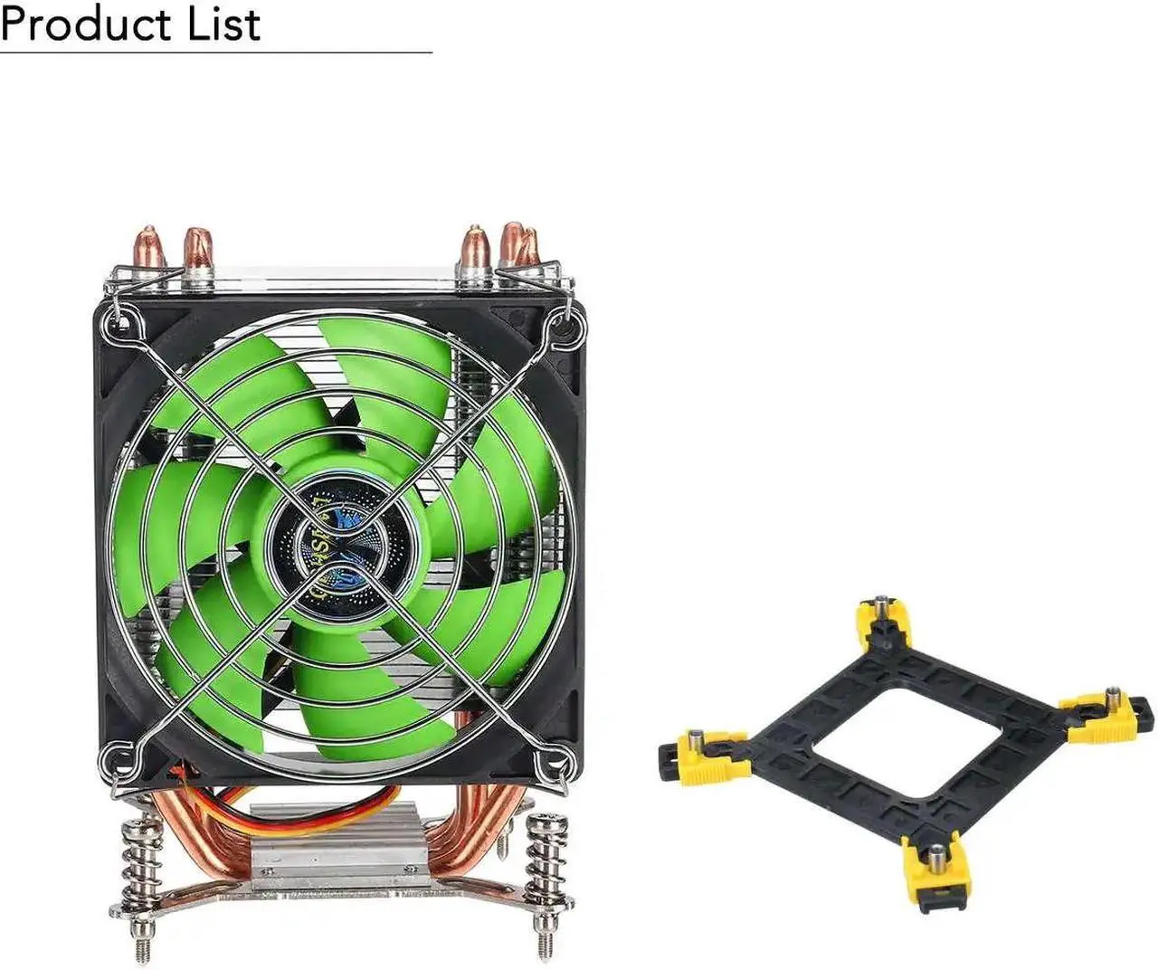 Alt view image 6 of 6 - 4 Heat Pipes CPU Cooler Fan Cooling Radiator 3 Pin 90cm Cooler Cooling Fan Heatsink for Intel LGA 775/1366/1150/1151/1155/115